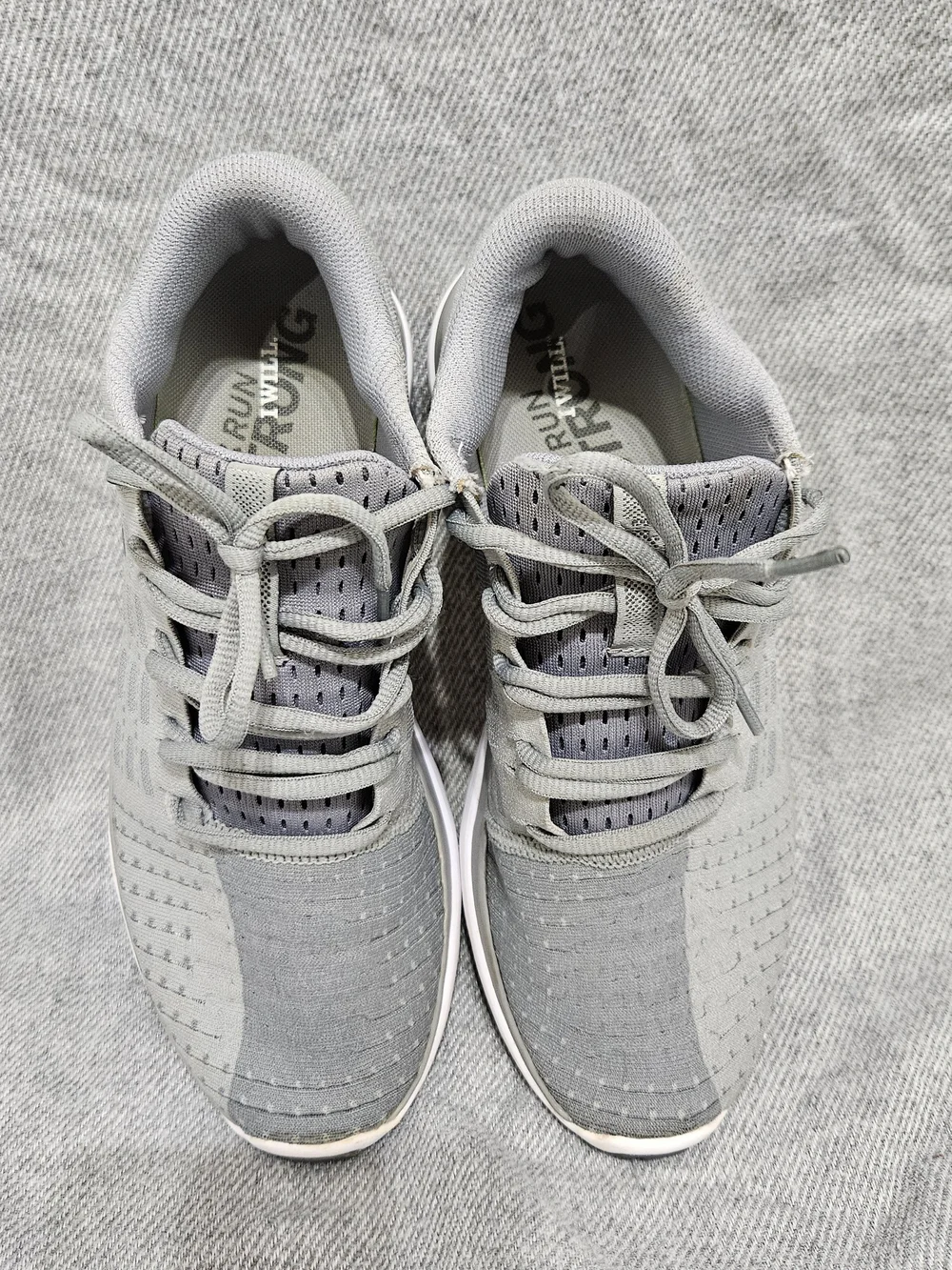Under Armour Threadborne Slingflex Overcast Grey Athletic Shoes Women's Size 8.5